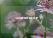 2018中国德信德州扑克