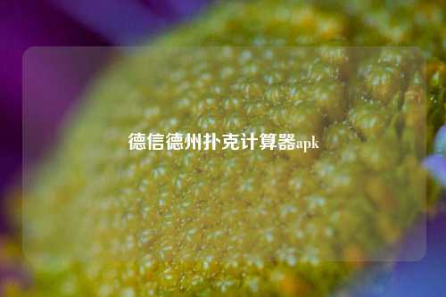德信德州扑克计算器apk