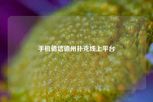 手机德信德州扑克线上平台