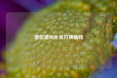 德信德州扑克打牌输钱